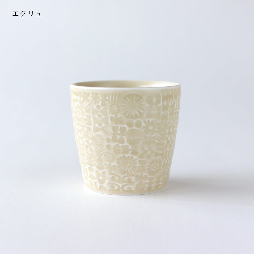 模様付きカップ
