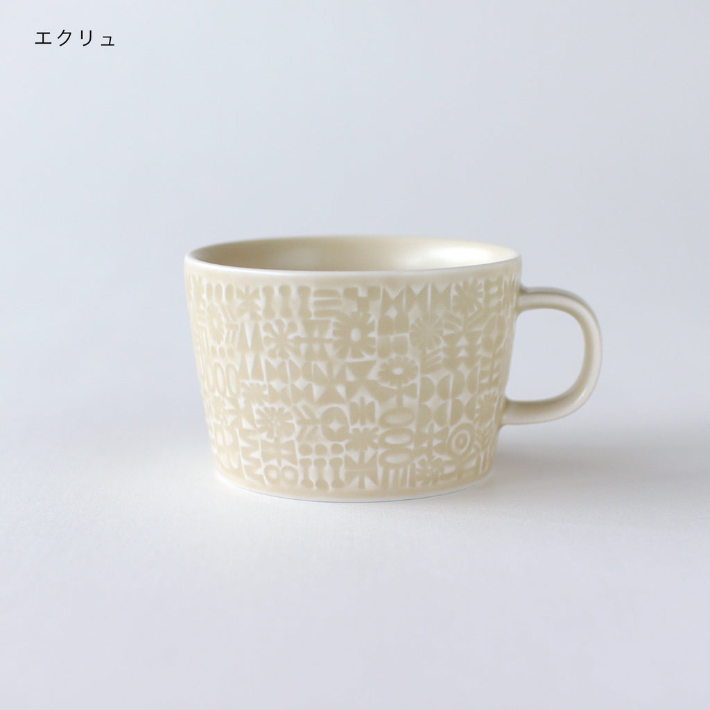 模様入りマグカップ
