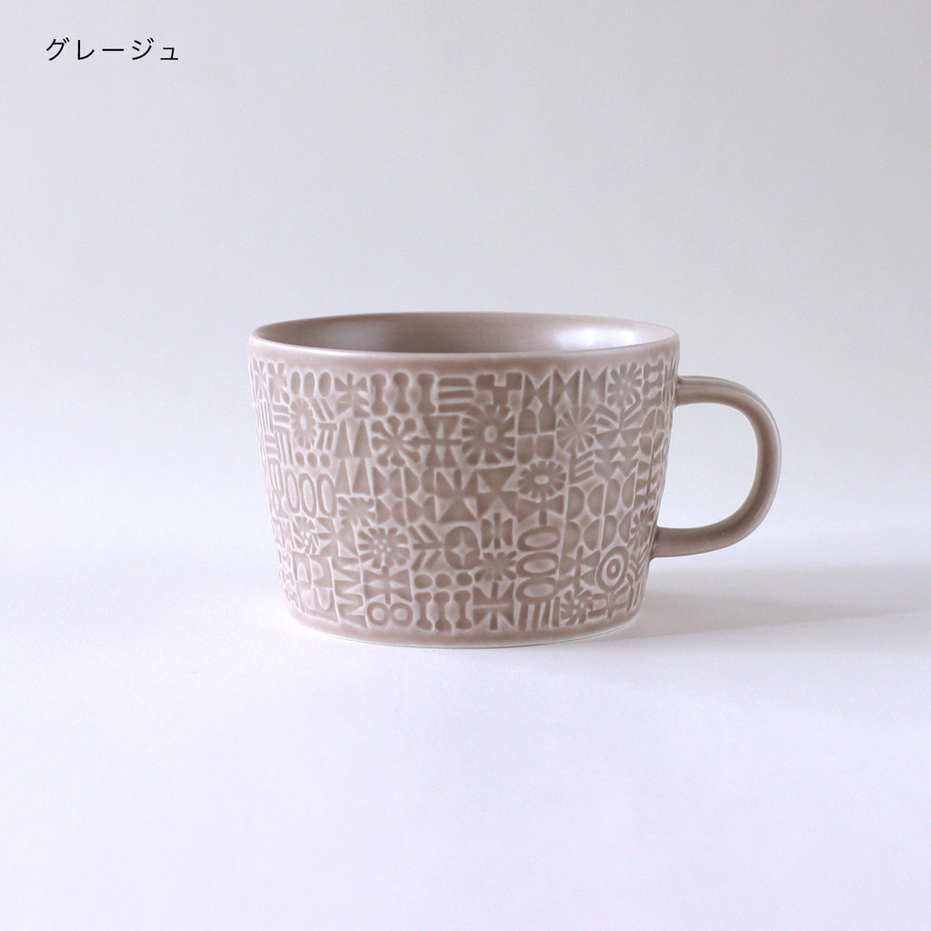 模様入りマグカップ