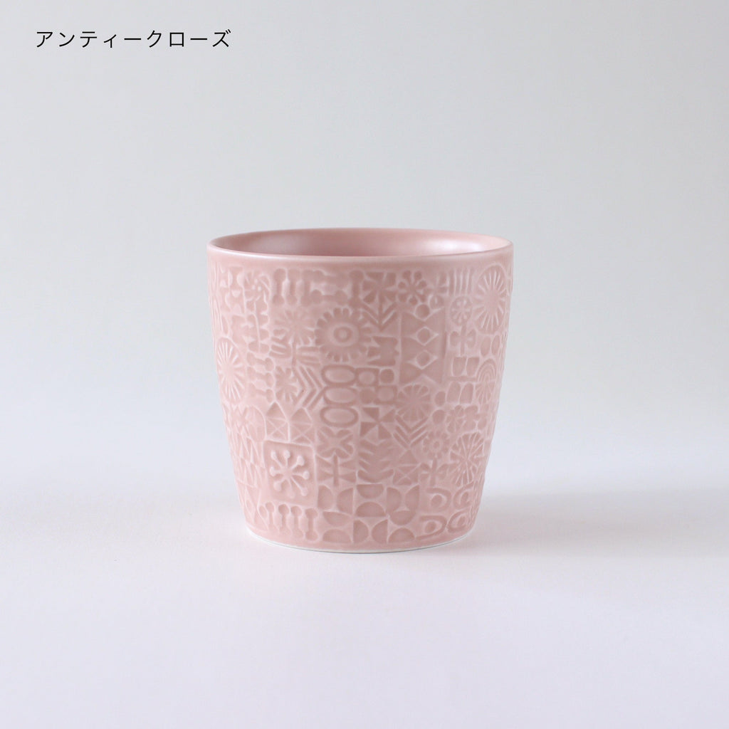 模様付きカップ