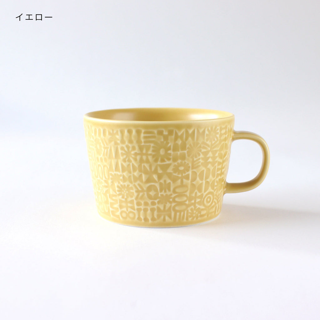 模様入りマグカップ